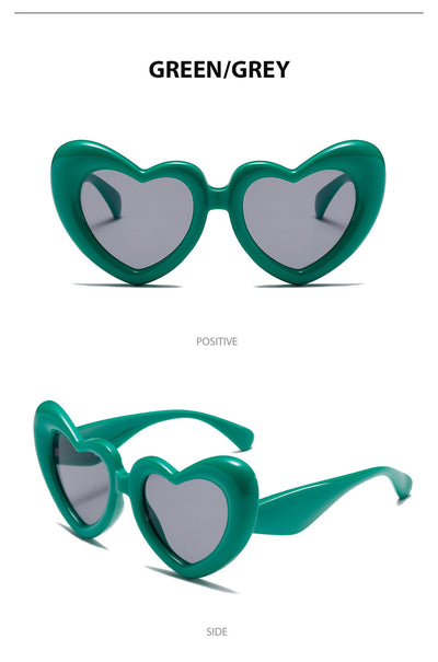 Gafas de Sol Forma de Corazón Marco Grueso Amor - Image 21