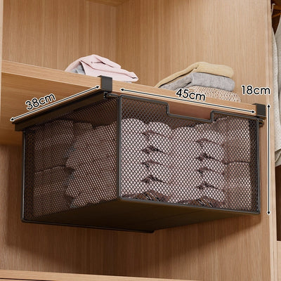 Organizador Colgante de Hierro Forjado con Cajones - Estantería Multicapa para Ropa - Image 2