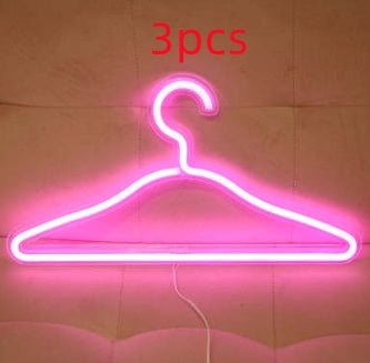 Perchero LED Neón con Luz USB - Soporte para Ropa Iluminado - Image 6