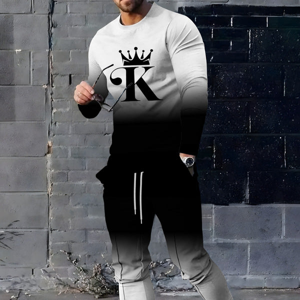Conjunto Deportivo y Casual con Camiseta Estampada