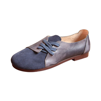 Zapatos Planos de Cuero Genuino para Mujer - Diseño Minimalista Punta Baja - Image 3