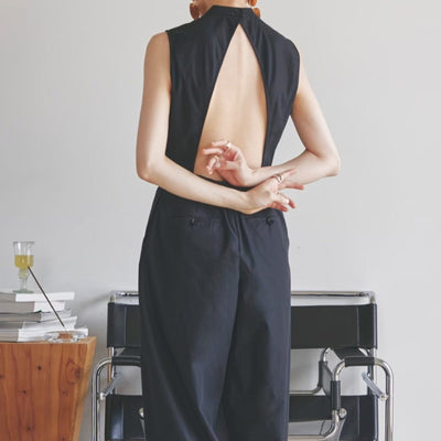 Jumpsuit Suelto Backless con Cintura Elástica - Image 8
