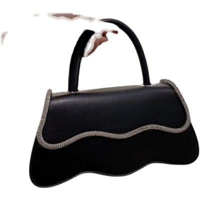 Bolso de Mano Brillante con Diamantes Engarzados - Image 5