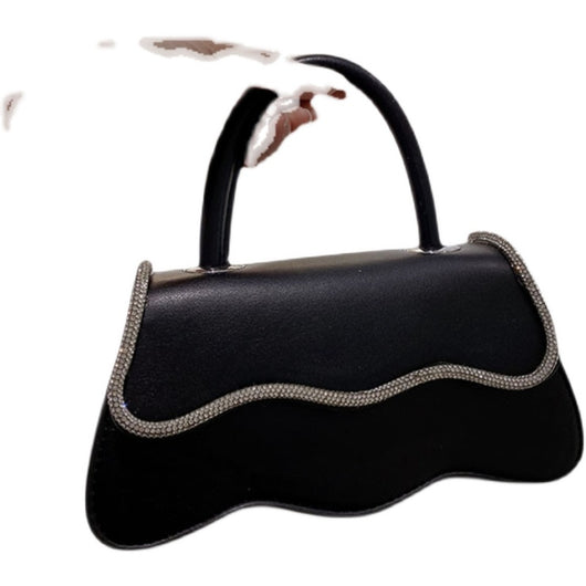 Bolso de Mano Brillante con Diamantes Engarzados - Image 5