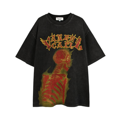 Playera Calavera Urbana Unisex - Diseño Suelto para Pareja - Image 5