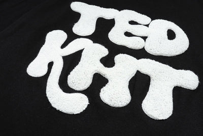 Camiseta Manga Corta Hombre con Bordado Flocking Alfabeto - Image 12