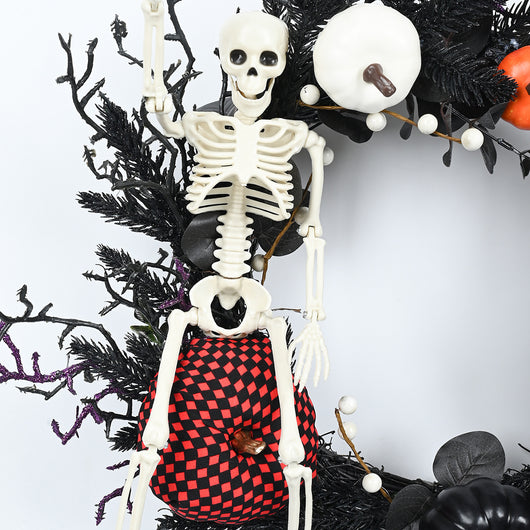 Corona Decorativa Halloween para Puerta - Adorno Festivo Colgante - Image 11