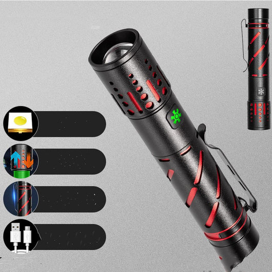 Linterna LED Táctica Recargable con Zoom y Alcance Extendido - Image 4