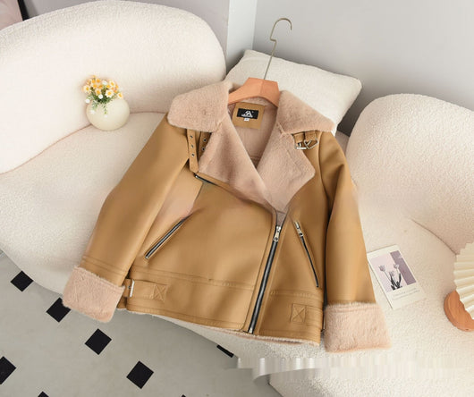 Abrigo de Cuero y Borrego para Mujer - Chaqueta de Moto Invierno Premium - Image 8