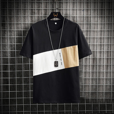 Playera Casual de Manga Corta con Costuras de Diseño para Hombre - Image 7
