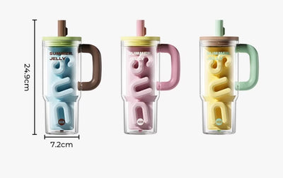 Vaso Portátil de Gran Capacidad con Popote - Tritan Resistente - Image 22