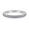 Anillo de Diamante en V para Dedo Índice - Media Caña en Plata