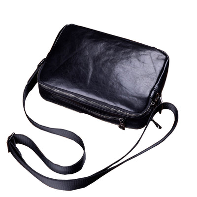 Bolso de Cuero Genuino para Hombre - Bandolera Retro Artesanal - Image 4