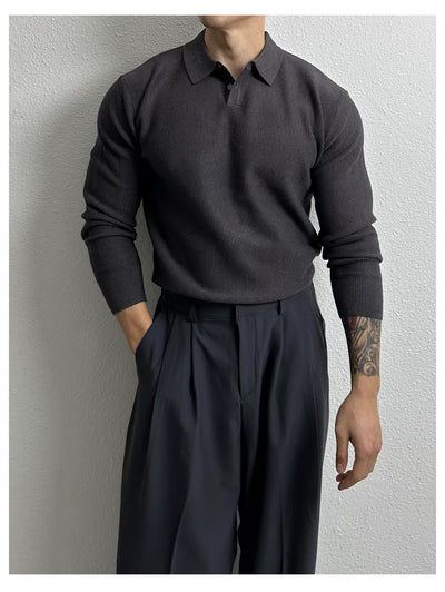 Suéter Ejecutivo Slim Fit Estilo Británico para Hombre - Image 24