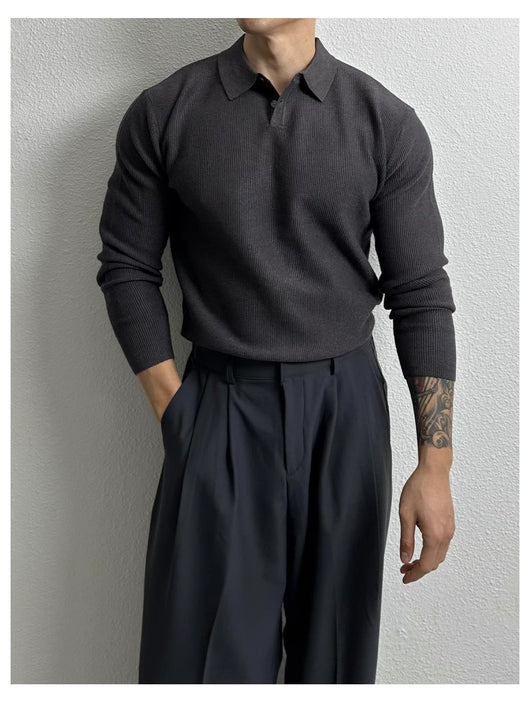 Suéter Ejecutivo Slim Fit Estilo Británico para Hombre - Image 24