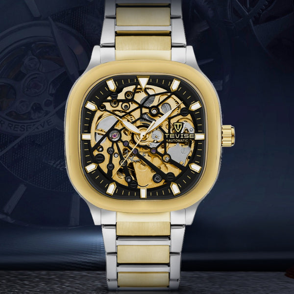 Reloj Automático Cuadrado Luminoso Impermeable para Hombre