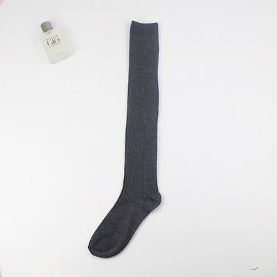 Calcetines Hasta la Rodilla con Rayas Verticales y Efecto Fruncido - Image 4