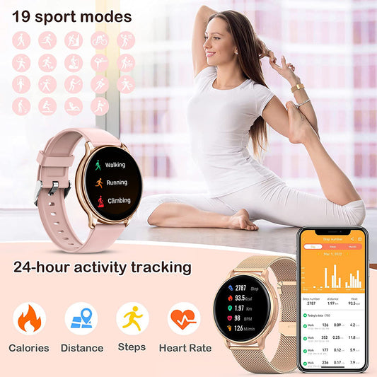 Reloj Inteligente Y22 con Monitoreo Cardíaco y Presión Arterial