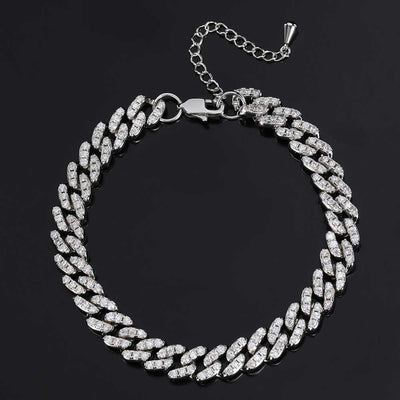 Pulsera Tobillera de Cadena Cubana 9mm con Broche Carácter Japonés - Image 16