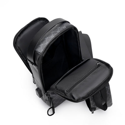 Bolsa Mensajera de Pecho con Cierre de Contraseña para Hombre - Image 5