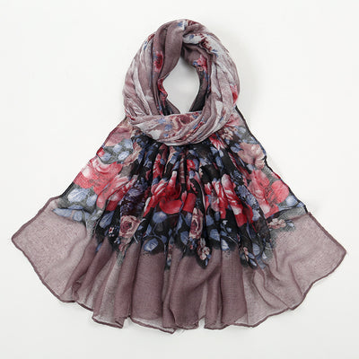 Pañuelo Estampado de Flores Transpirable para Mujer - Image 4