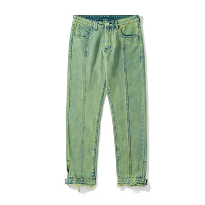 Jeans Casual Gallery Dept con Corte Recto y Detalles de Costura - Image 7