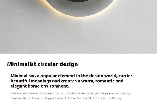 Lámpara Solar de Pared Estilo Nórdico Eclipse para Dormitorio - Image 13