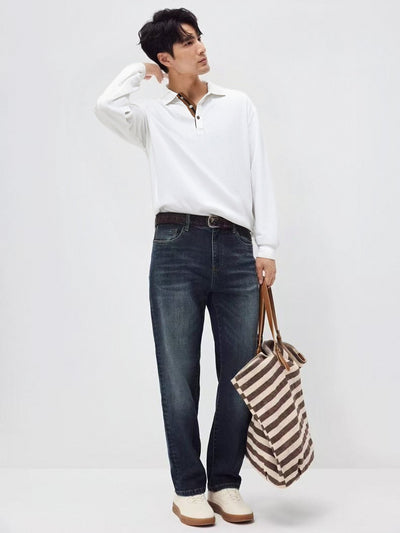 Camisa Casual de Manga Larga Relajada con Cuello Clásico - Image 16