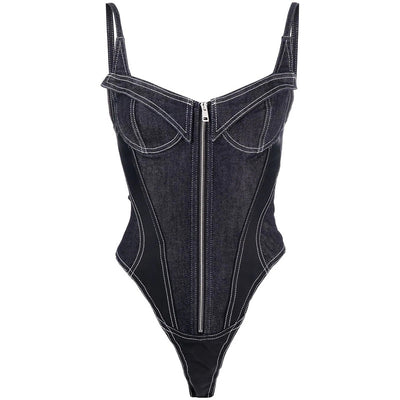 Enterizo Denim Sin Mangas Ajustado para Mujer - Image 8