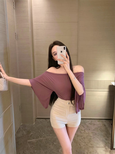 Blusa Escotada Azul para Mujer - Ajuste Ceñido Verano con Cintura Marcada - Image 24