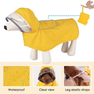 Impermeable para Perros Pequeños con Capucha Transparente - Image 7
