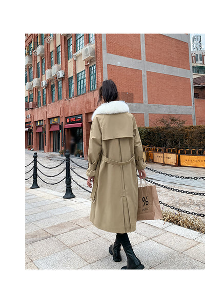 Chaqueta Abrigo Impermeable de Piel de Conejo y Algodón para Mujer - Image 21