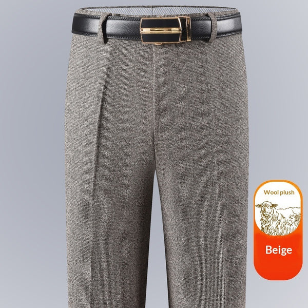 Pantalones Casuales de Cintura Alta Rectos y Holgados para Hombre