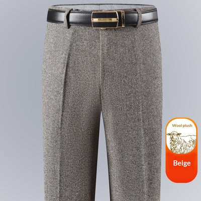 Pantalones Casuales de Cintura Alta Rectos y Holgados para Hombre