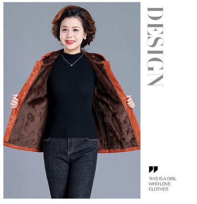 Abrigo Acolchado con Capucha para Mujer Madura - Chaqueta Térmica Forrada en Fleece - Image 21