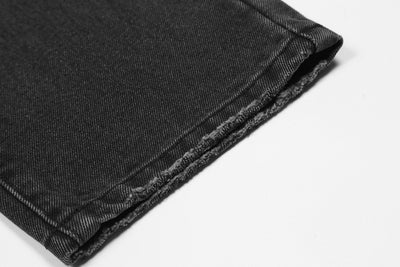 Jeans Rectos Sueltos Casual con Costuras Desgastadas - Image 4