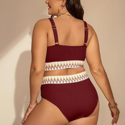 Bikini Talle Alto con Abertura Lateral para Tallas Grandes - Image 20