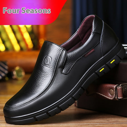 Zapatos de Cuero para Hombre con Suela Flexible y Respirable - Image 6
