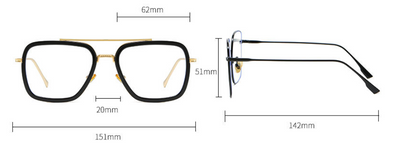 Gafas Retro Iron Man Espejo Plano Unisex - Marco Metálico Clásico - Image 13