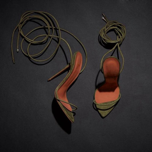 Tacones Altos Sexy para Mujer con Cinturón de Cuero - Image 13