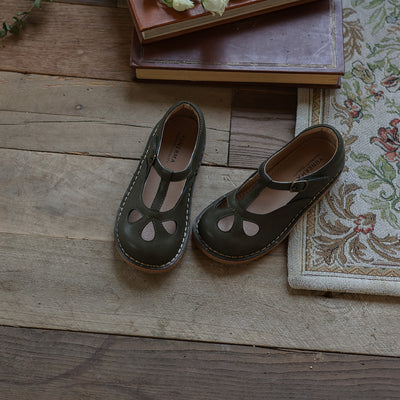 Zapatos de Cuero Calados con Velcro para Bebés - Image 12