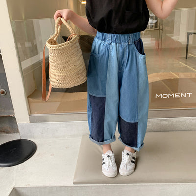 Pantalón Denim Cropped Unisex con Detalles de Costura Trendy - Image 10