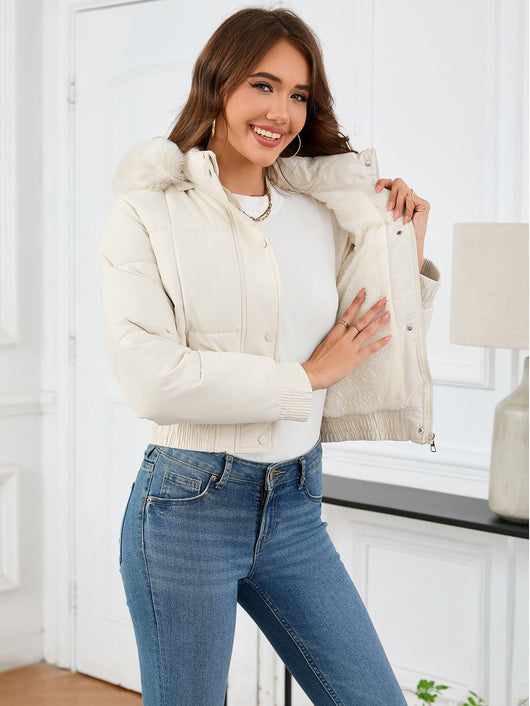 Chaqueta Acolchada de Algodón para Mujer - Estilo Casual y Cálido - Image 13