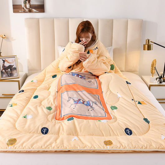Edredón Grueso Tipo Almohada con Mangas - Quilt Perezoso para Dormitorio - Image 6