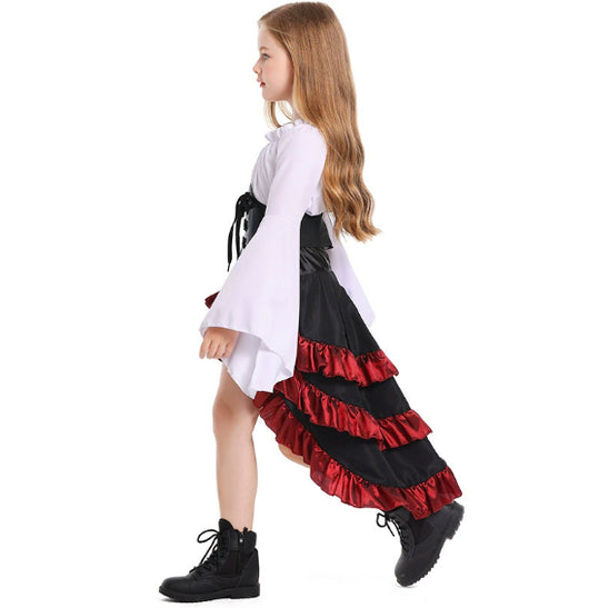 Vestido Halloween Asimétrico con Volantes y Cintura Alta - Image 12