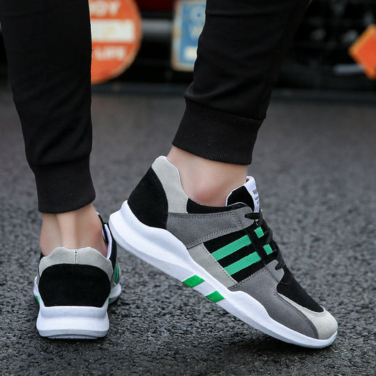 Zapatos Casuales para Hombre con Diseño Colorblock y Cordones - Image 8