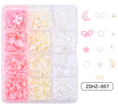 Set de Adornos Navideños de Resina con Lazos y Moños Mixtos - Image 36
