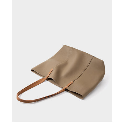 Bolso Tote de Cuero Genuino Hecho a Mano - Bolsa Portátil para Mujer - Image 28