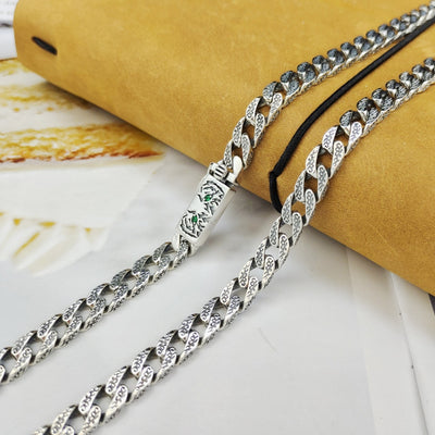 Collar de Plata Esterlina para Hombre Año del Tigre Diseño Minimalista - Image 2