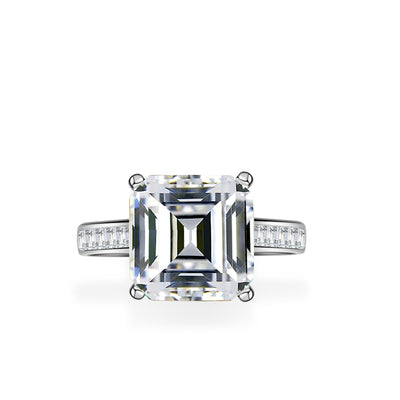 Anillo de Moissanita 5 Quilates en Plata S925 para Mujer - Image 9